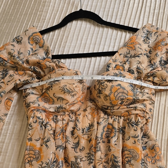 House of Harlow 1960 Floral Puff Sleeve Blouse - Picture 12 of 16